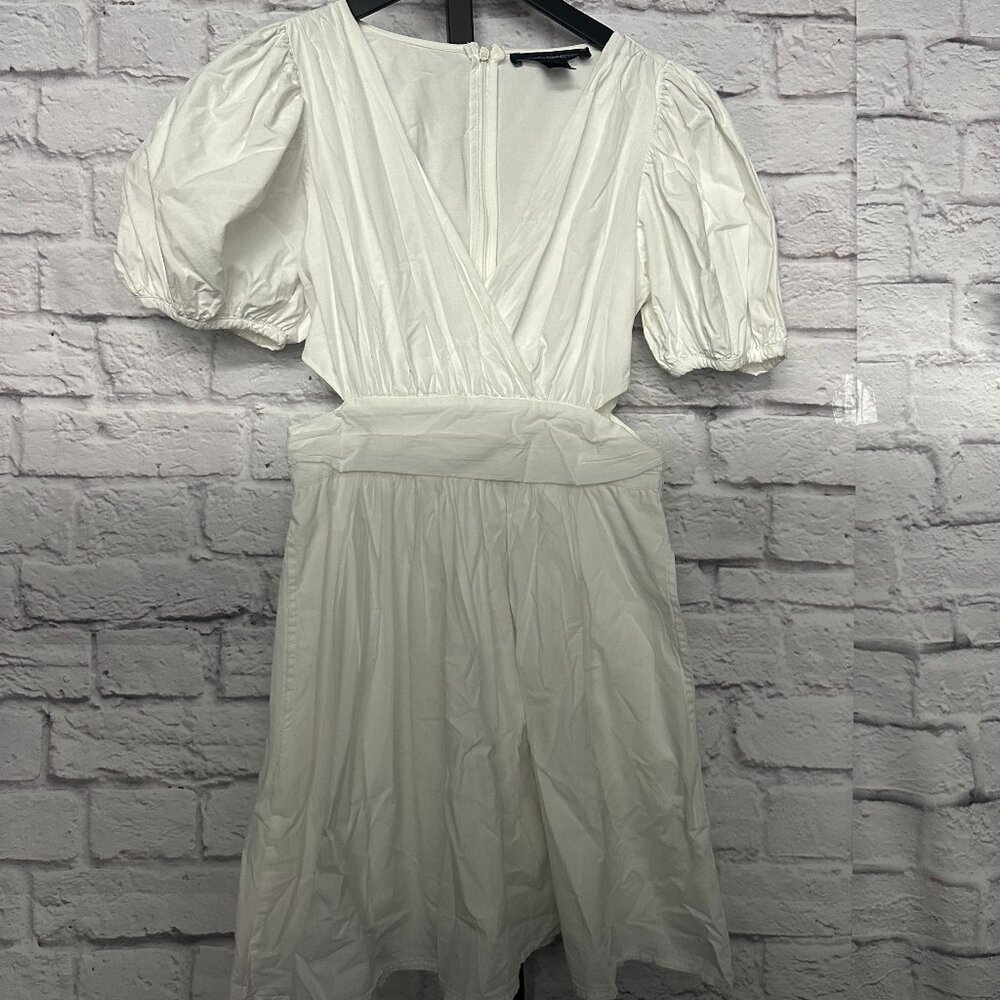French Connection White Cutout Dress